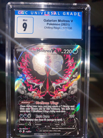 Galarian Moltres V 177/198 CGC 9