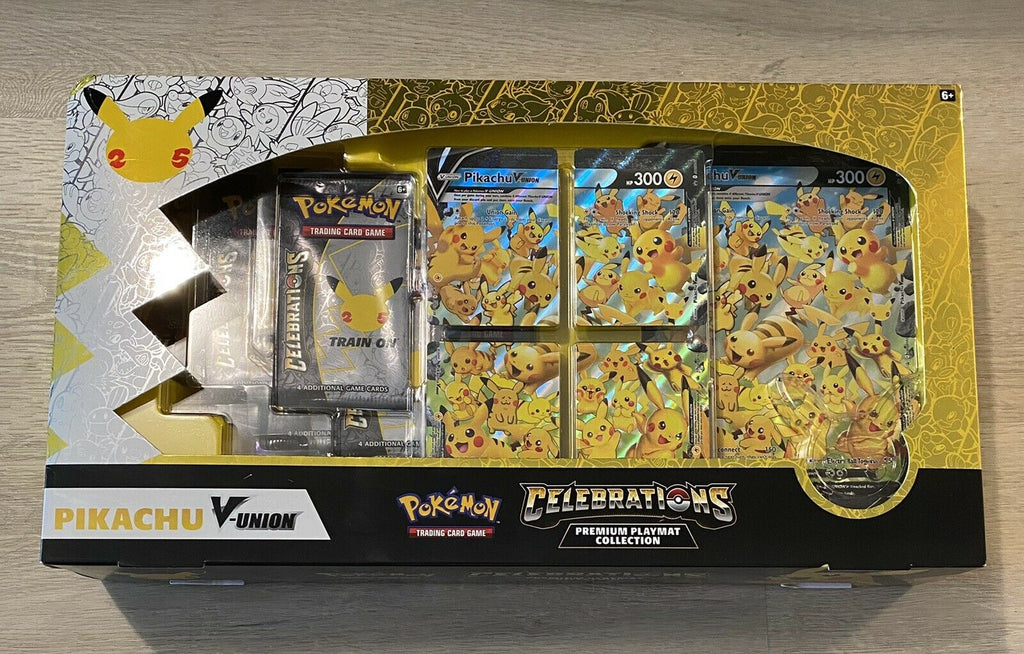Pokemon Celebrations Pikachu V Union Premium Playmat Collection